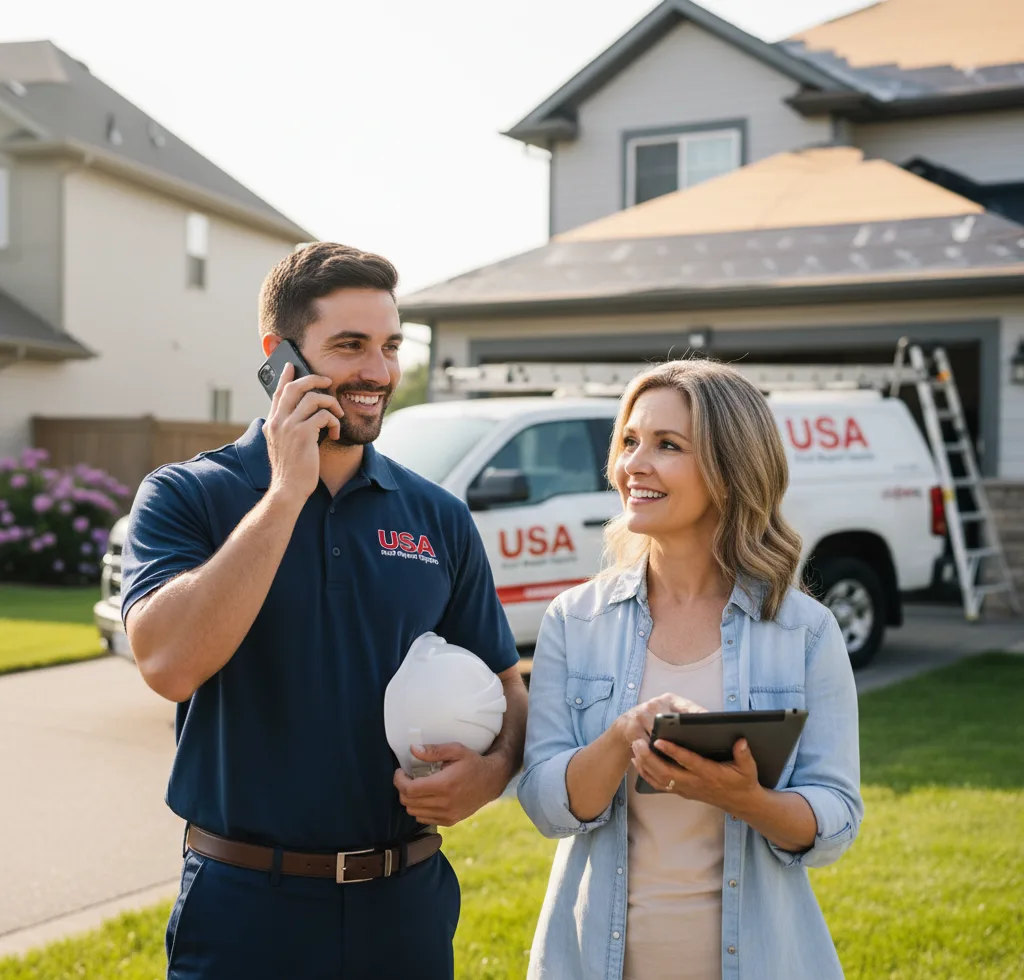 USA Roof Repair Experts customer support in East Troy